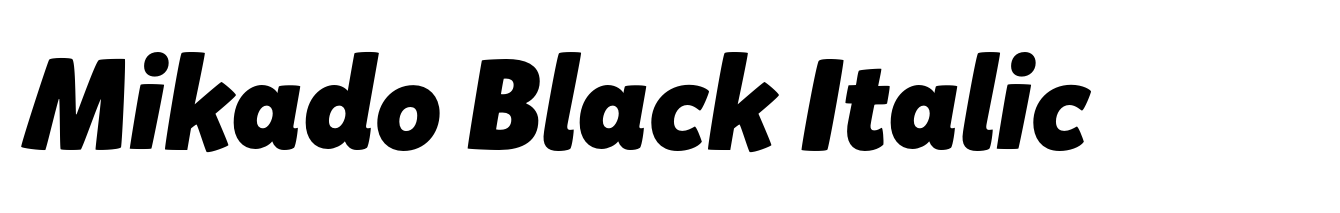 Mikado Black Italic